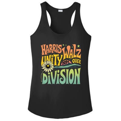 Harris Walz Unity Over Division Kamala Harris Tim Walz 2024 Ladies PosiCharge Competitor Racerback Tank