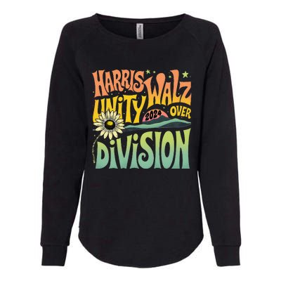 Harris Walz Unity Over Division Kamala Harris Tim Walz 2024 Womens California Wash Sweatshirt