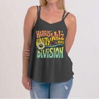 Harris Walz Unity Over Division Kamala Harris Tim Walz 2024 Women's Strappy Tank