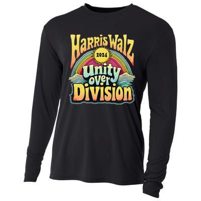 Harris Walz Unity Over Division Kamala Harris Election Day Cooling Performance Long Sleeve Crew