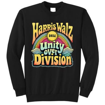 Harris Walz Unity Over Division Kamala Harris Election Day Tall Sweatshirt