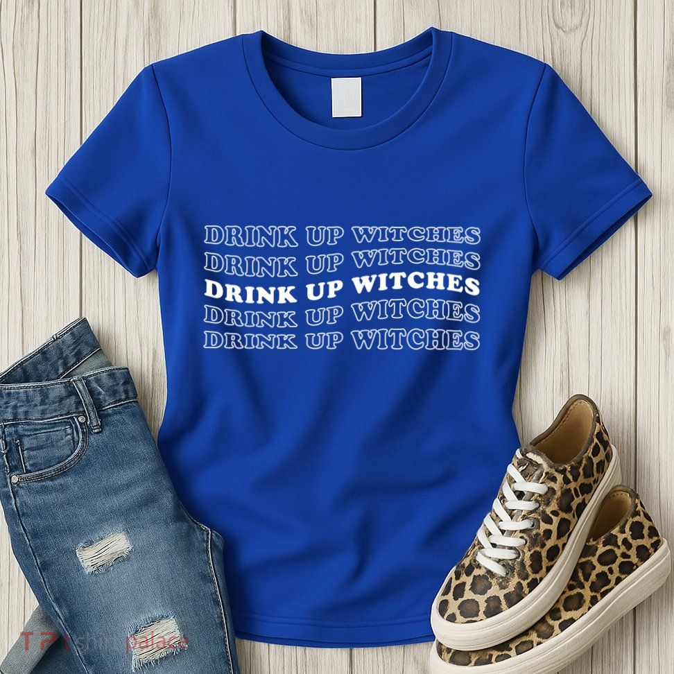 Halloween Witch Up Witches Funny Gift Womens T-Shirt