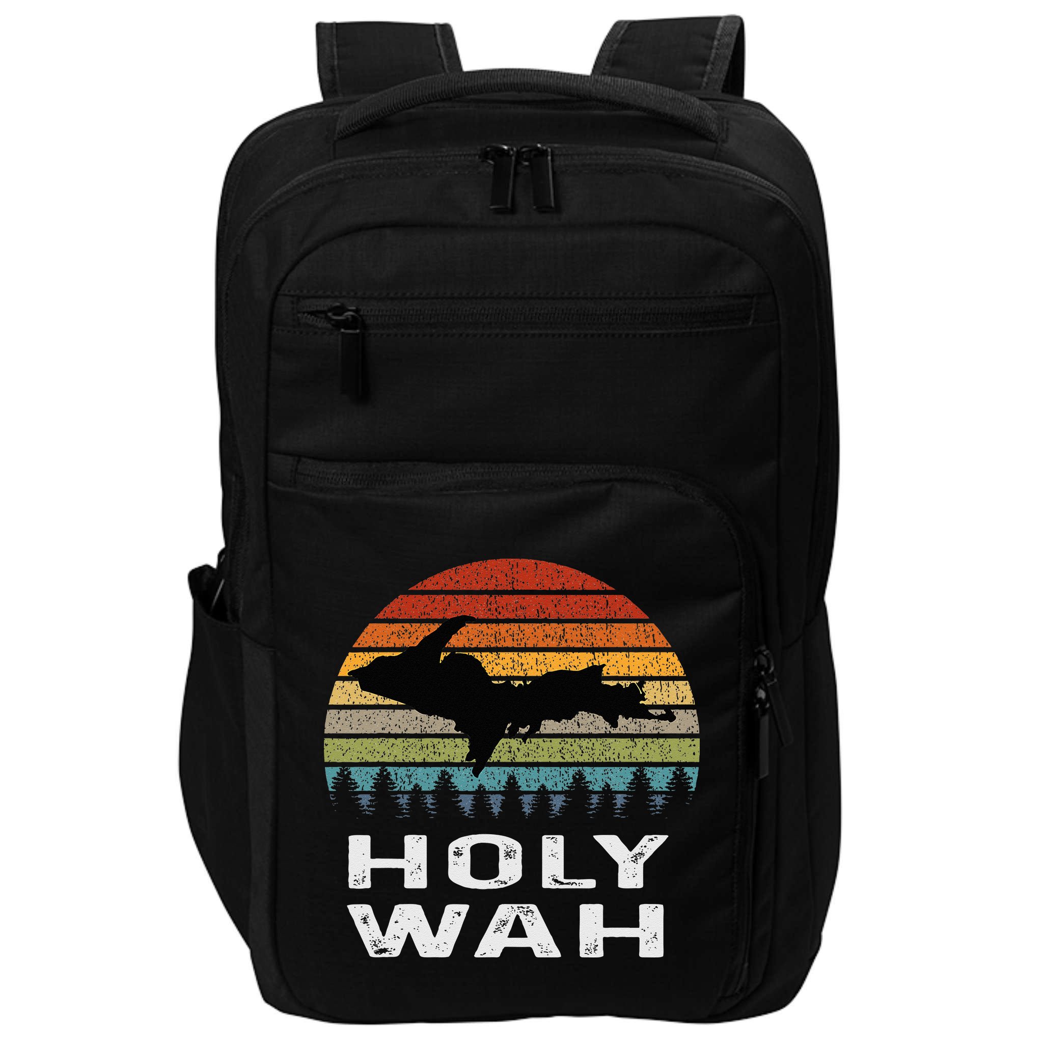 Holy Wah Upper Peninsula Michigan Gifts Yooper Impact Tech Backpack