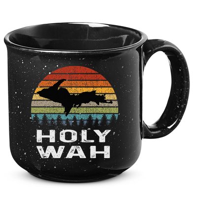 Holy Wah Upper Peninsula Michigan Gifts Yooper 15oz Campfire Ceramic Mug