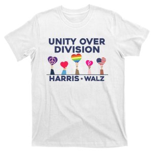 Harris Walz Unity Over Division Election 2024 T-Shirt