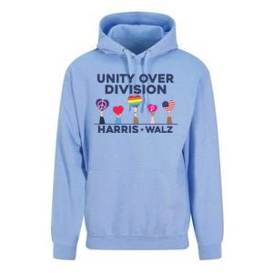 Harris Walz Unity Over Division Election 2024 Unisex Surf Hoodie