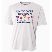 Harris Walz Unity Over Division Election 2024 Cooling Performance Crew T-Shirt