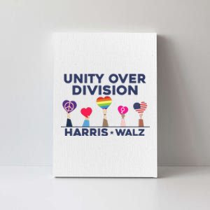 Harris Walz Unity Over Division Election 2024 Canvas