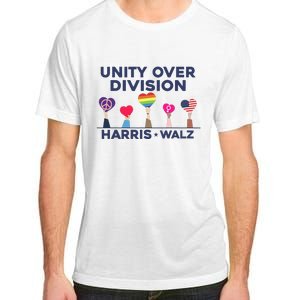 Harris Walz Unity Over Division Election 2024 Adult ChromaSoft Performance T-Shirt