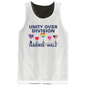 Harris Walz Unity Over Division Election 2024 Mesh Reversible Basketball Jersey Tank