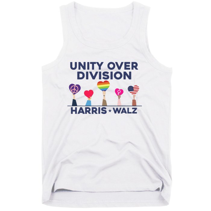 Harris Walz Unity Over Division Election 2024 Tank Top