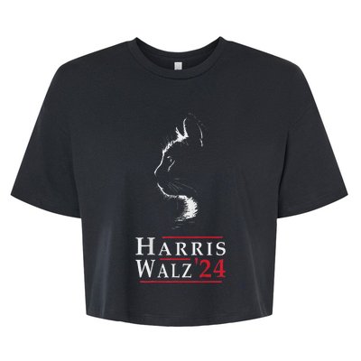 Harris Walz Us Election Vice President 2024 Kamala Bella+Canvas Jersey Crop Tee