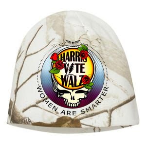 Harris Walz Vote Women Are Smarter Kati - Camo Knit Beanie