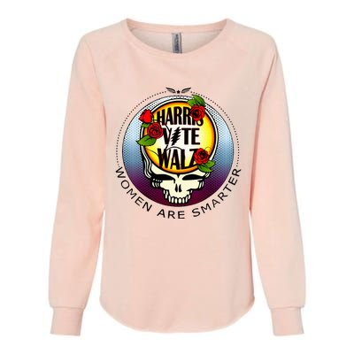 Harris Walz Vote Women Are Smarter Womens California Wash Sweatshirt