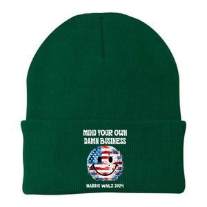 Harris Walz Waltz 2024 Mind Your Own Damn Business Knit Cap Winter Beanie