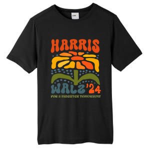 Harris Walz Waltz 2024 Retro Boho Groovy Flowers Tall Fusion ChromaSoft Performance T-Shirt