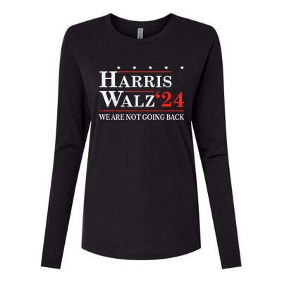 Harris Walz Waltz 2024 WeRe Not Going Back Kamala Harris Womens Cotton Relaxed Long Sleeve T-Shirt