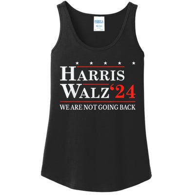 Harris Walz Waltz 2024 WeRe Not Going Back Kamala Harris Ladies Essential Tank