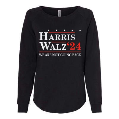 Harris Walz Waltz 2024 WeRe Not Going Back Kamala Harris Womens California Wash Sweatshirt