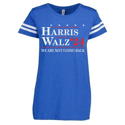 Harris Walz Waltz 2024 WeRe Not Going Back Kamala Harris Enza Ladies Jersey Football T-Shirt