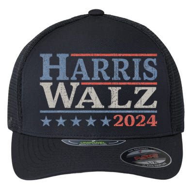 Harris Walz Waltz 2024 Election Kamala Harris Tim Waltz 2024 Flexfit Unipanel Trucker Cap