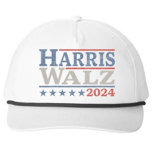 Harris Walz Waltz 2024 Election Kamala Harris Tim Waltz 2024 Snapback Five-Panel Rope Hat