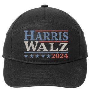 Harris Walz Waltz 2024 Election Kamala Harris Tim Waltz 2024 7-Panel Snapback Hat