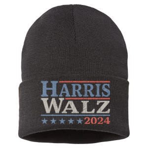 Harris Walz Waltz 2024 Election Kamala Harris Tim Waltz 2024 Sustainable Knit Beanie