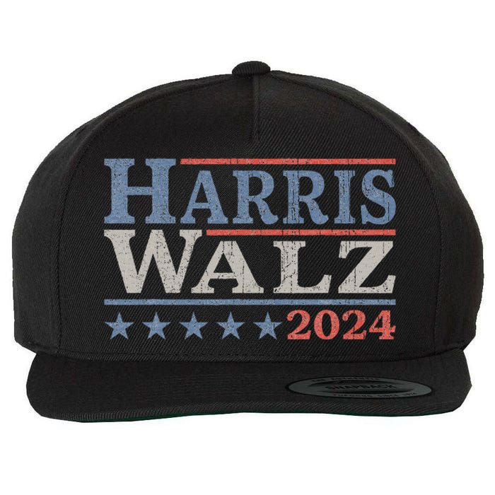 Harris Walz Waltz 2024 Election Kamala Harris Tim Waltz 2024 Wool Snapback Cap