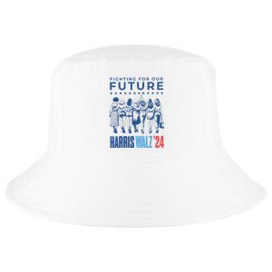 Harris Walz Waltz 2024 Harris Walz Future Button Election Cool Comfort Performance Bucket Hat