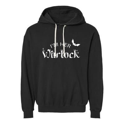 Her Warlock Witch Halloween Matching Couples Costumes Garment-Dyed Fleece Hoodie