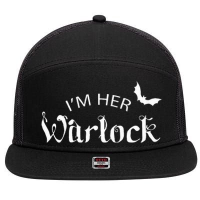 Her Warlock Witch Halloween Matching Couples Costumes 7 Panel Mesh Trucker Snapback Hat