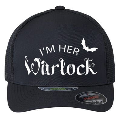 Her Warlock Witch Halloween Matching Couples Costumes Flexfit Unipanel Trucker Cap