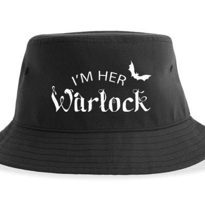 Her Warlock Witch Halloween Matching Couples Costumes Sustainable Bucket Hat