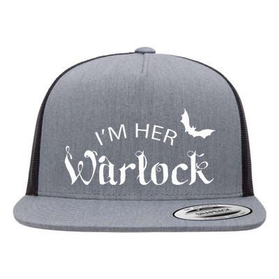 Her Warlock Witch Halloween Matching Couples Costumes Flat Bill Trucker Hat