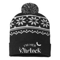 Her Warlock Witch Halloween Matching Couples Costumes USA-Made Snowflake Beanie