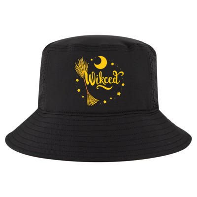 Halloween Wicked Witch Broom Retro Spooky Cool Comfort Performance Bucket Hat