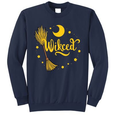 Halloween Wicked Witch Broom Retro Spooky Sweatshirt