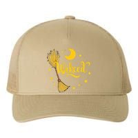 Halloween Wicked Witch Broom Retro Spooky Yupoong Adult 5-Panel Trucker Hat