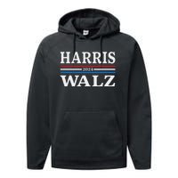 Harris Walz Waltz 2024 Election Kamala Harris Tim Waltz 2024 Performance Fleece Hoodie