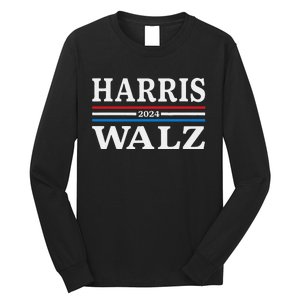 Harris Walz Waltz 2024 Election Kamala Harris Tim Waltz 2024 Long Sleeve Shirt