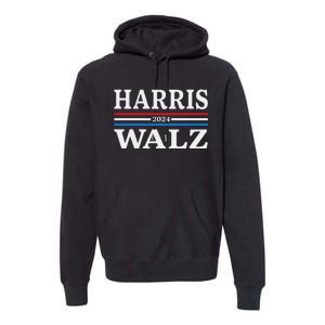 Harris Walz Waltz 2024 Election Kamala Harris Tim Waltz 2024 Premium Hoodie