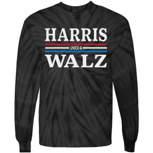 Harris Walz Waltz 2024 Election Kamala Harris Tim Waltz 2024 Tie-Dye Long Sleeve Shirt