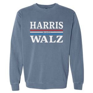 Harris Walz Waltz 2024 Election Kamala Harris Tim Waltz 2024 Garment-Dyed Sweatshirt