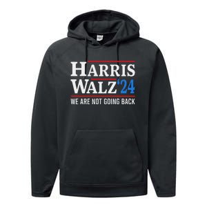 Harris Walz Waltz 2024 Election Kamala Harris Tim Waltz 2024 Performance Fleece Hoodie