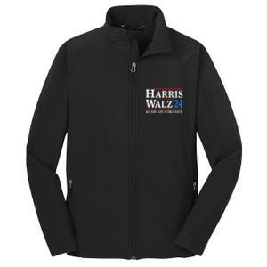 Harris Walz Waltz 2024 Election Kamala Harris Tim Waltz 2024 Core Soft Shell Jacket