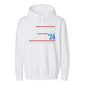 Harris Walz Waltz 2024 Election Kamala Harris Tim Waltz 2024 Garment-Dyed Fleece Hoodie