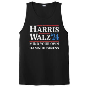 Harris Walz Waltz 2024 Mind Your Own Damn Business PosiCharge Competitor Tank