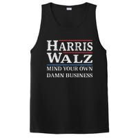 Harris Walz Waltz 2024 Mind Your Own Damn Business PosiCharge Competitor Tank