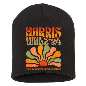 Harris Walz Waltz 2024 Mind Your Own Damn Business Short Acrylic Beanie